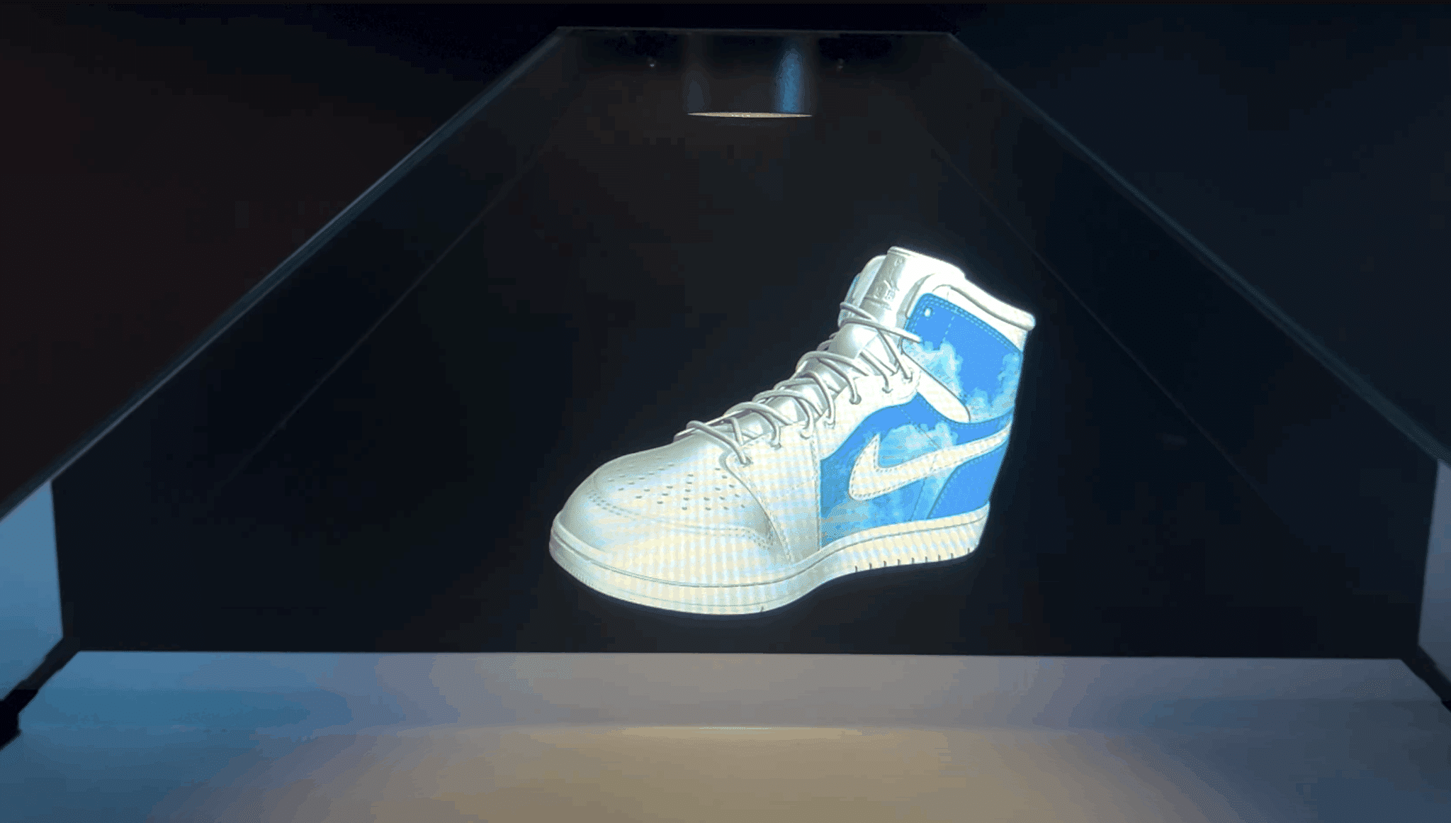 3D Hologram Rentals Holographic Display Nike Shoe